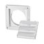4" Louvered Air Intake Vent (White)