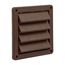 6" Louvered Air Intake Vent (Brown)