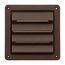 6" Louvered Air Intake Vent (Brown)