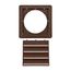 6" Louvered Air Intake Vent (Brown)