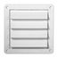 6" Louvered Air Intake Vent (White)
