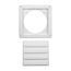 6" Louvered Air Intake Vent (White)