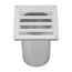 6" White Plastic Louvered Air Intake Vent w/ Tail Pipe