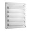 8" Louvered Air Intake Vent (White)