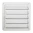 8" Louvered Air Intake Vent (White)