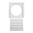 8" Louvered Air Intake Vent (White)