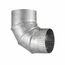 5" Galvanized Adjustable Elbow - 30 Gauge (22.5° to 90°)