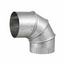 8" Galvanized Adjustable Elbow - 30 Gauge (22.5° to 90°)