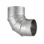 8" Galvanized Adjustable Elbow - 30 Gauge (22.5° to 90°)