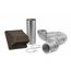 4" x 8 Ft. Foil Flex Dryer Exhaust Wall Hood Vent Kit (Brown Hood)