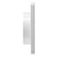 4" White Plastic Louvered Vent