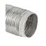 4" x 8' Aluminum Flexible Semi-Rigid Duct w/ Crimped End