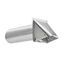 4" Aluminum Wall Exhaust Hood Vent w/ Damper, 11" Pipe (26 Gauge)