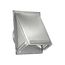 8" Aluminum Wall Exhaust Hood Vent w/ Spring Damper, 2" Pipe (22 Gauge)