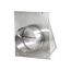 8" Aluminum Wall Exhaust Hood Vent w/ Spring Damper, 2" Pipe (22 Gauge)