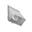 8" Aluminum Wall Exhaust Hood Vent w/ Spring Damper & Screen, 2" Pipe (22 Gauge)