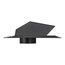 4" Black ABS Plastic Roof Exhaust Vent w/ Damper & Removable Screen