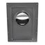 6" Black ABS Plastic Roof Exhaust Vent w/ Damper & Screen