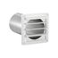 6" Plastic Louvered Vent w/  11" Tail Pipe