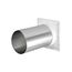 6" Plastic Louvered Vent w/  11" Tail Pipe