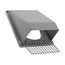 8" Gray Plastic Wall Cap