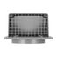 8" Gray Plastic Wall Cap