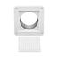 3" White Plastic Mini Louver Vent w/ 3" Pipe