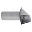 4" Paint-Grade Steel Galvanized Fresh Air Intake Vent without Damper, 11" Pipe (26 Gauge)