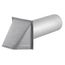 4" Paint-Grade Steel Galvanized Fresh Air Intake Vent without Damper, 11" Pipe (26 Gauge)
