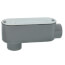 3/4" Rigid Threaded LB Conduit Body with Cover and Gasket - Aluminum