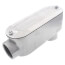 1-1/4" Rigid Threaded LB Conduit Body with Cover and Gasket - Aluminum