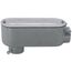 1-1/4" EMT & Rigid LB Type Combination Conduit Body w/ Cover and Gasket - Aluminum