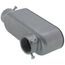 1-1/4" EMT & Rigid LB Type Combination Conduit Body w/ Cover and Gasket - Aluminum