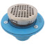 3" No-Hub Adjustable Floor Drain w/ Polished Nickel Bronze Top