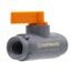 1/4" LCH Quarter Turn Compact PVC Ball Valve w/ EPDM Seals & FNPT End Connections (Gray)