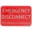 Emergency Disconnect Label (10 per Pack)