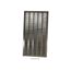 608866-32, Merit Ac Louvered Right Panel, (W X H): 32 X 42" Nominal Size, Quartz Gray Finish, 14U69