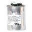69M6301, 45/4 Mfd Dual Run Capacitor, 440 Vac, Round, 69M63