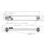 100617-01, Strip Heater, 500 Watt, 480 Vac, 11-3/4" Oal, 76W37