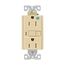 79J9801, Commercial Grade Gfci Duplex Receptacle, 5-15R, 15 Amp, Ivory, Tamper And Weather Resistant, 79J98