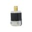 15A, 125V NEMA 1-15P, 2P, 2W, Plug, Straight Blade, Non-Grounding (Black/White)