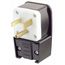 50 Amp, 125v, Straight Blade Plug, Industrial Grade (Black), 9550-P