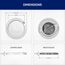 8" Round Aperture Downlight, CCT Selectable - White (18W), 9866-B0W