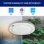 8" Round Aperture Downlight, CCT Selectable - White (18W), 9866-B0W