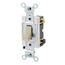 20 Amp, 120/277v Toggle 4-Way AC Quiet Switch, Commercial Grade (Ivory), CSB4-20I