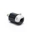 Mini Locking Plug, 15 Amp, 125/250v, Industrial Grade (Black & White), ML3-P