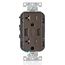 3.6A USB Type-A/Type-A Wall Outlet Charger w/ 20A Tamper-Resistant Duplex Receptacle (Black)