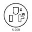 20A Tamper Resistant USB Duplex Receptacle, 125V, Back or Side Wire, NEMA 5-20R, 2-Pole, 3-Wire, Self-Grounding, (Gray), T5832-HGG