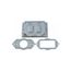 Aluminum Device Electrical Box Cover, WM1H-GY