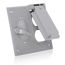 2-Gang Metallic Weatherproof Cover for Duplex Receptacle and Switch (Gray), WM2SD-GY